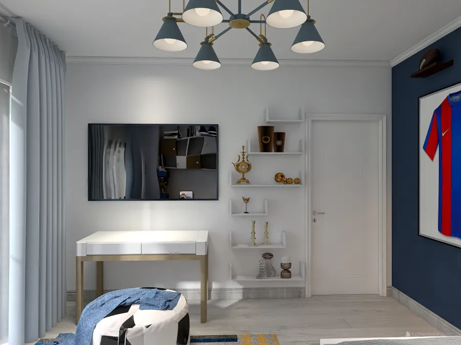 dormitor baiat 3d design renderings