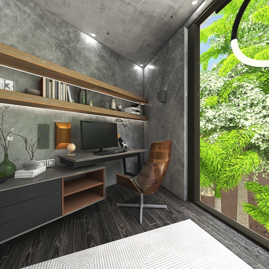 Home office 3d design renderings