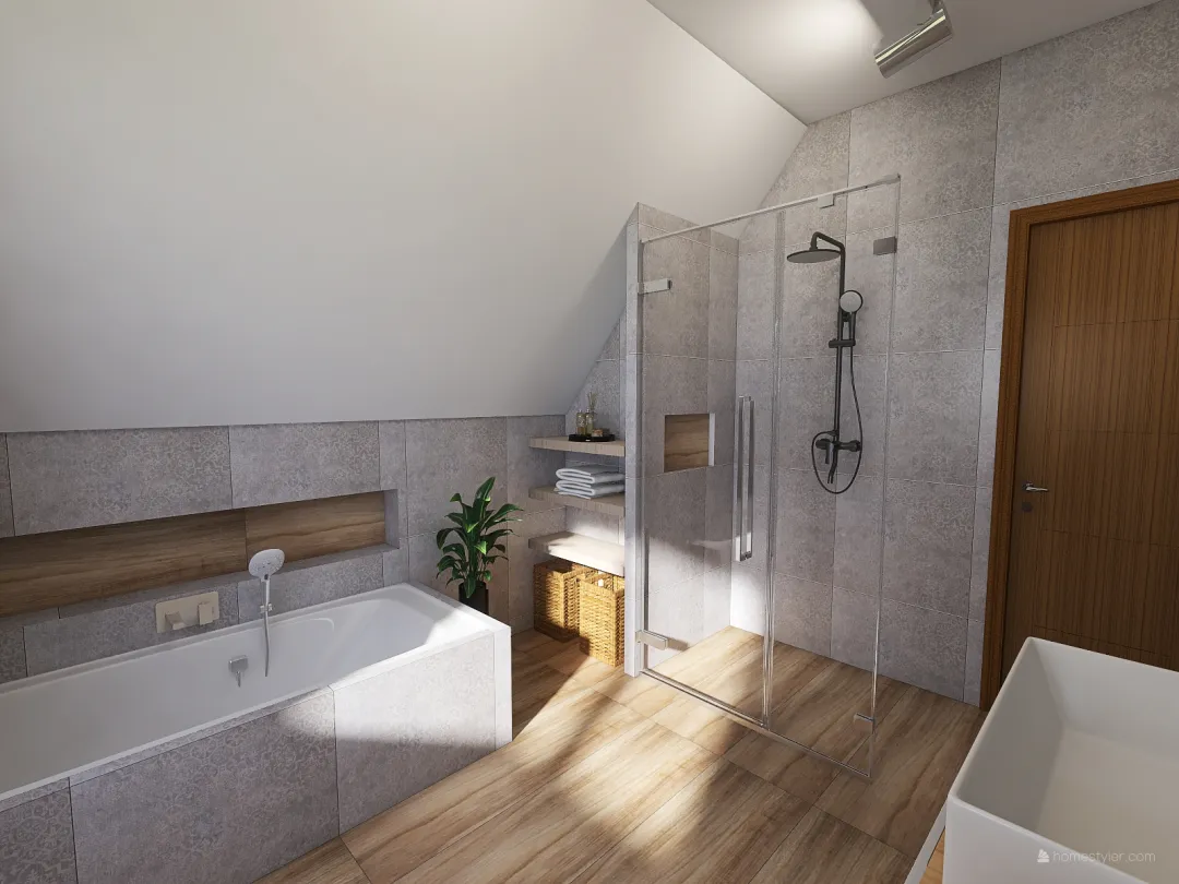 v2_Koupelna horní 3d design renderings