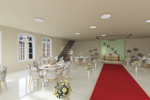 wedding hall Design Rendering