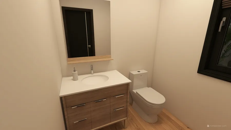 1F Toilet 3d design renderings