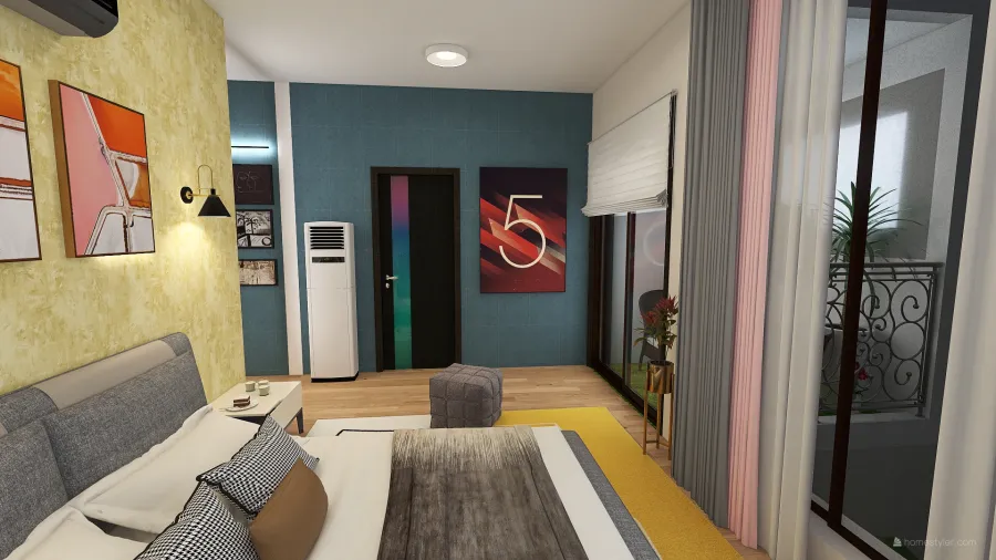 2F Master Bedroom 3d design renderings