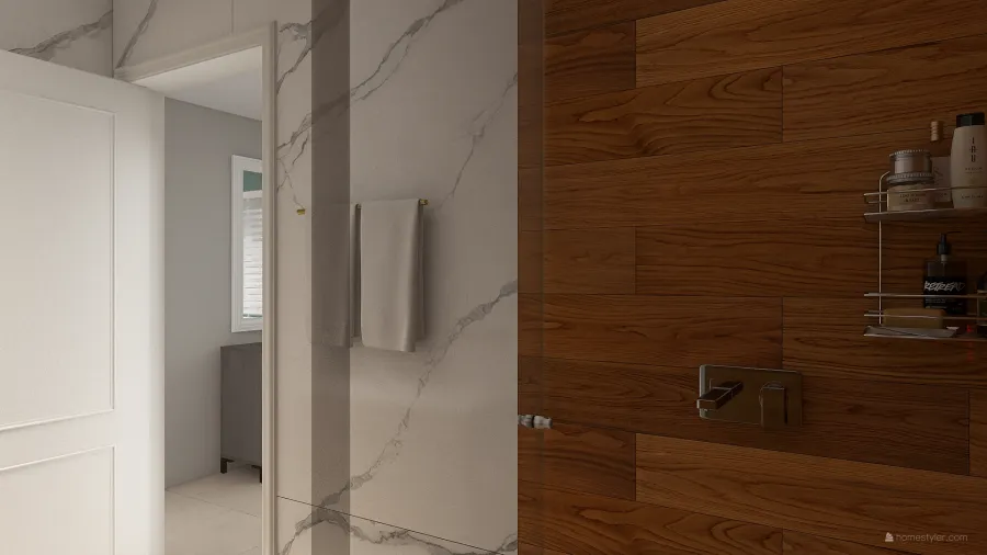 Banheiro Suíte 3d design renderings