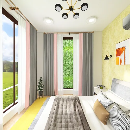 2F Master Bedroom 3d design renderings
