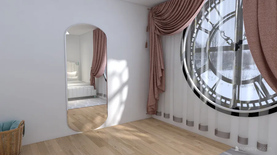 Clock Tower Window 3d design renderings