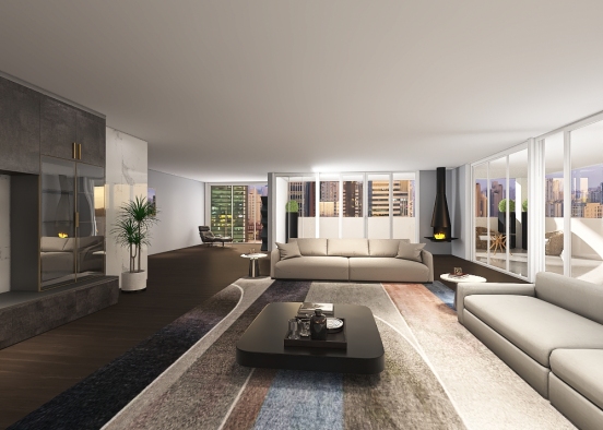 New York penthouse Design Rendering