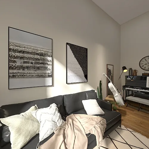 Loft Bedroom 3d design renderings