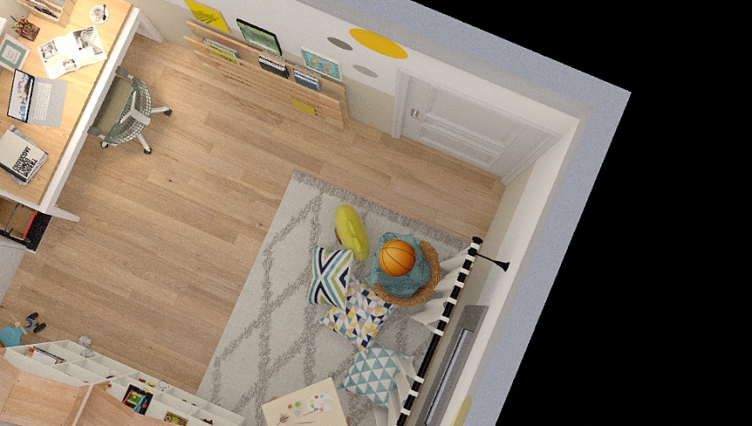 Home Office & Play Room 3d design picture 11.16