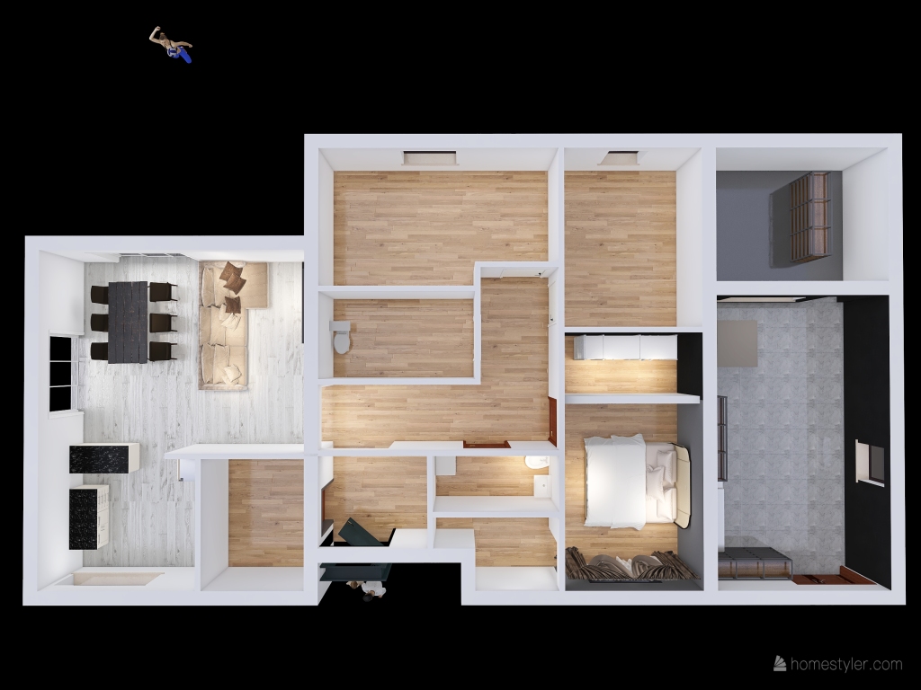 последний вариант - только дом 3d design renderings