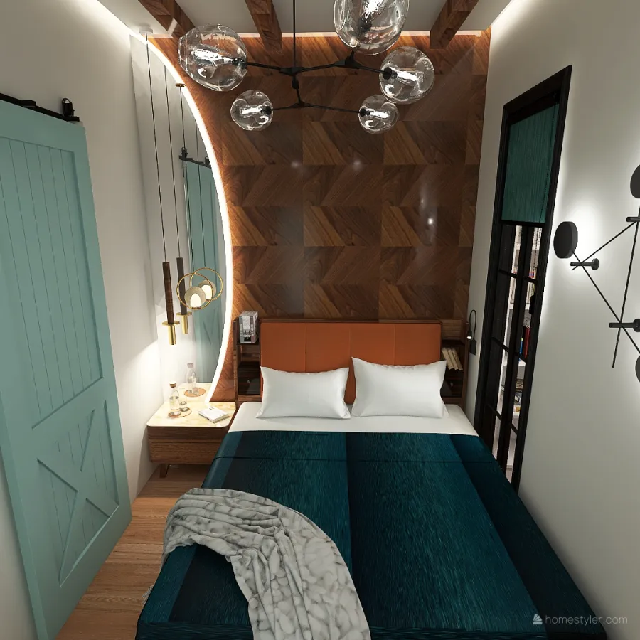 2 BEDROOM apartment with kids room 3d design renderings