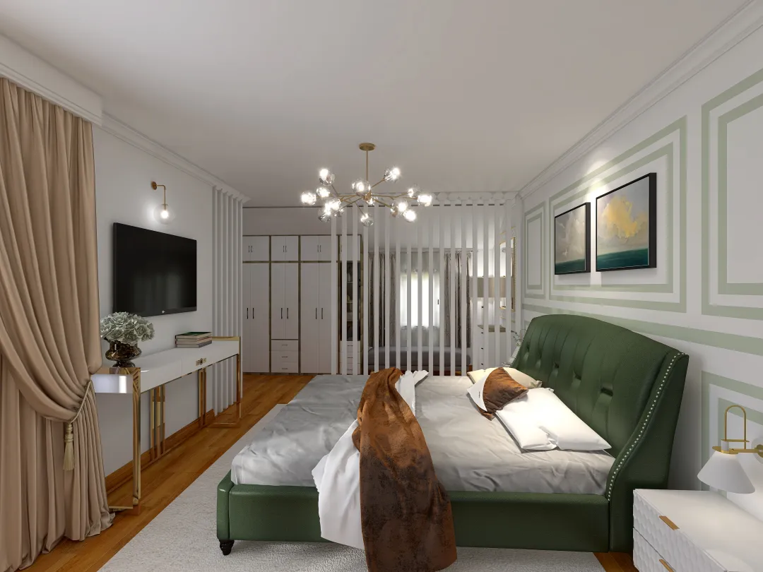 Bedroom classic design 3d design renderings