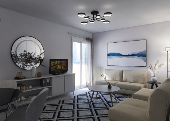 Studio apartment Greece Design Rendering