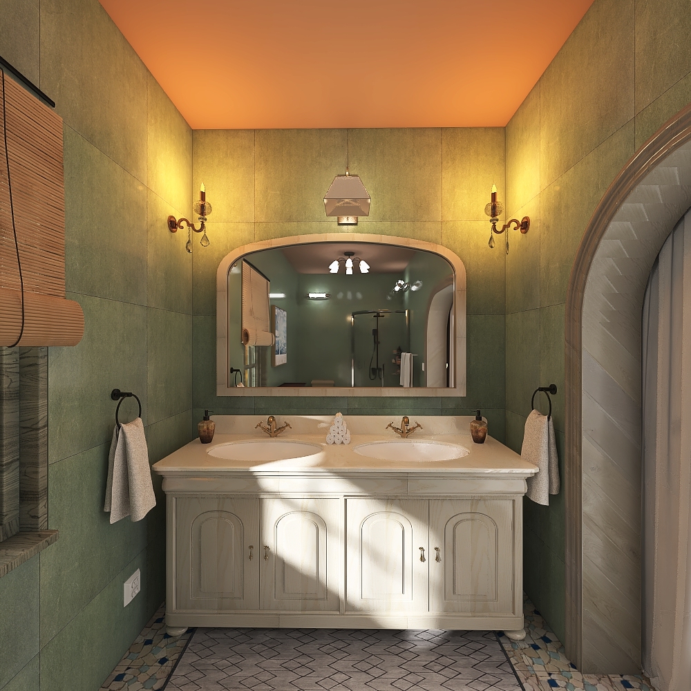 Lea's Bathroom 3d design renderings