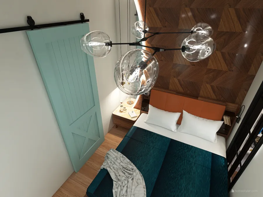 2 BEDROOM apartment with kids room 3d design renderings