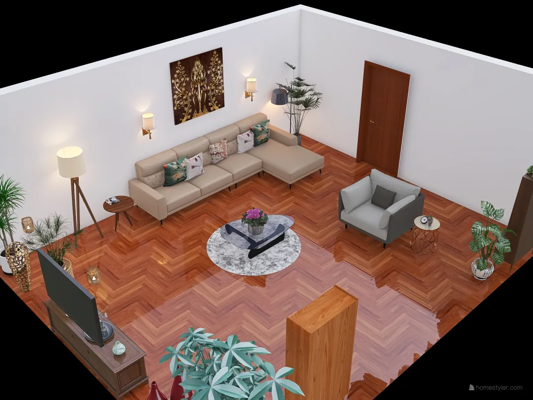 homestaging salon 3d design renderings