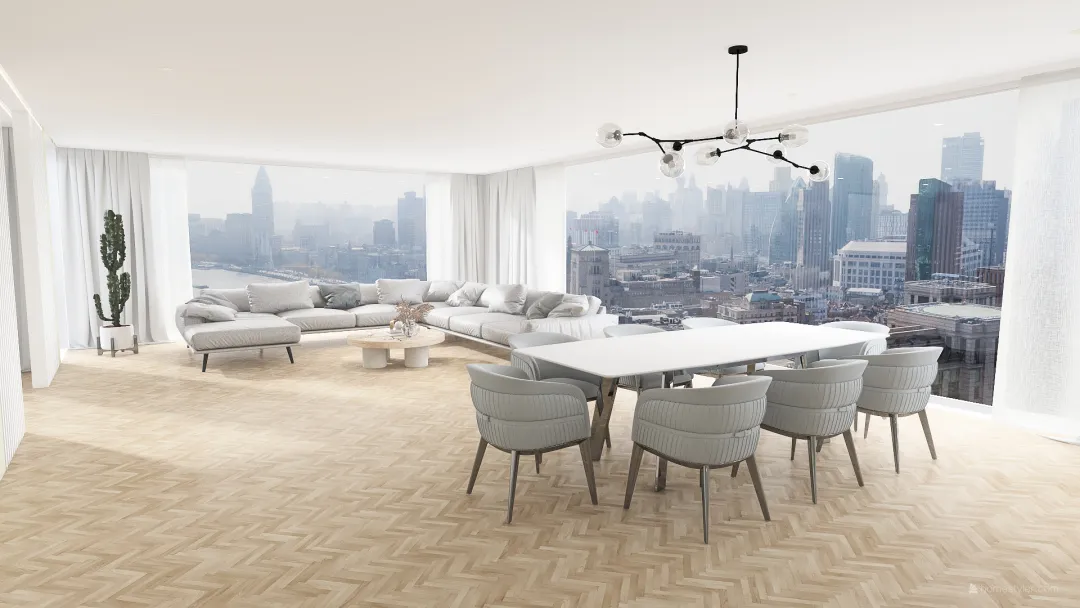fancy apartment 3d design renderings