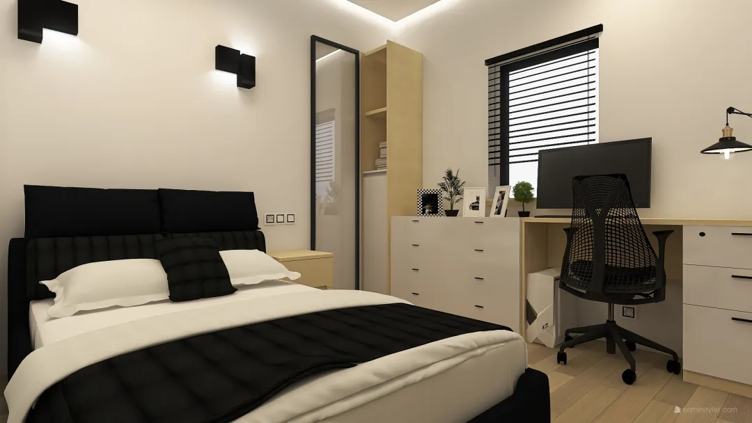 bedroom I 3d design renderings