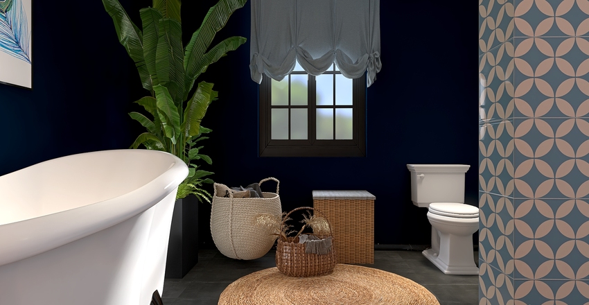 Retro dream. Interior Design Render