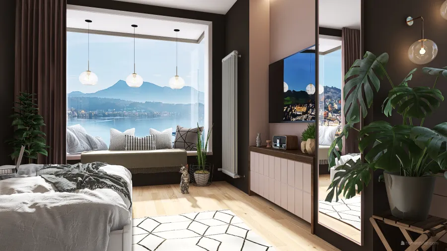 Apartment Living 3d design renderings
