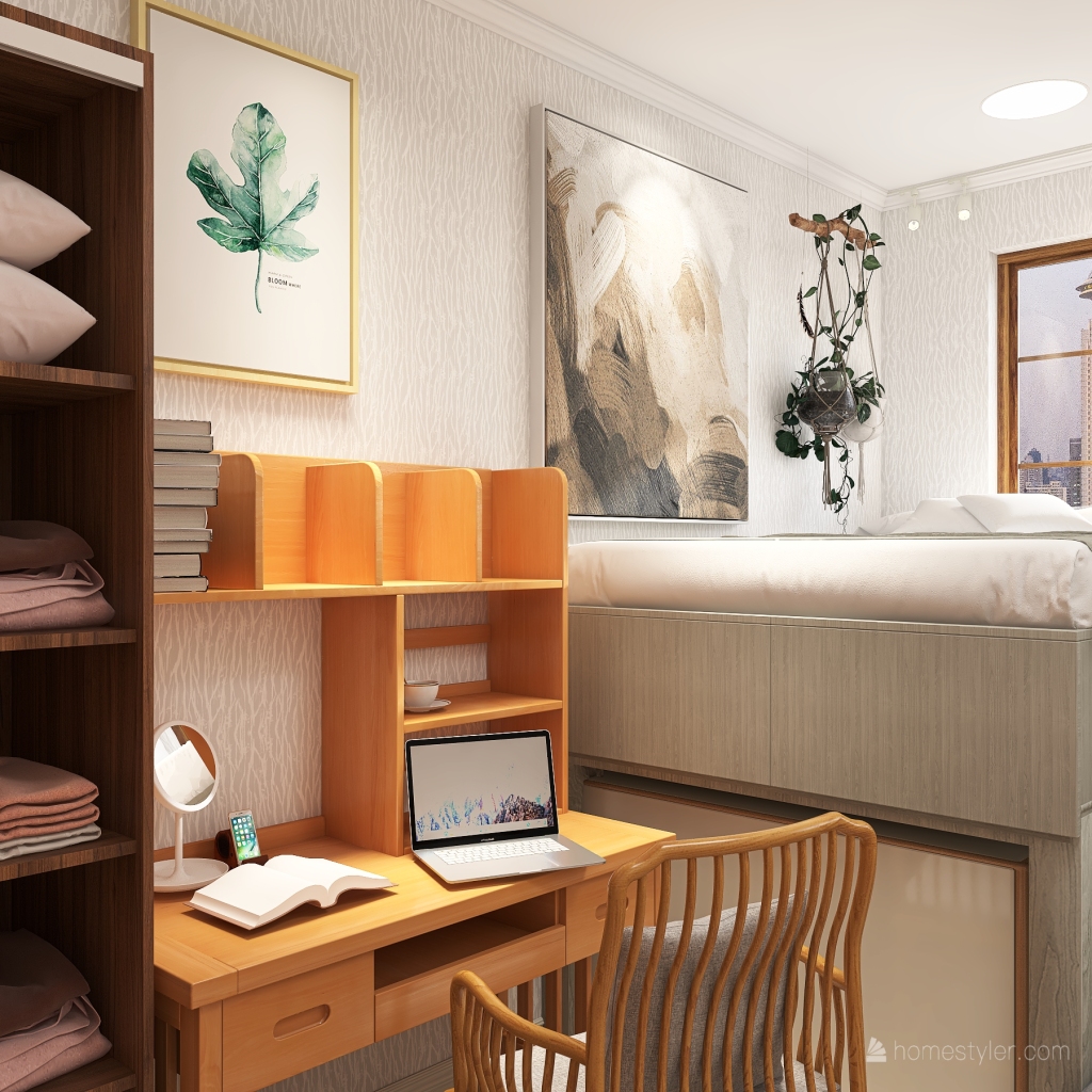 Dorm/Living area 3d design renderings
