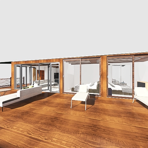 Container Home Design Rendering