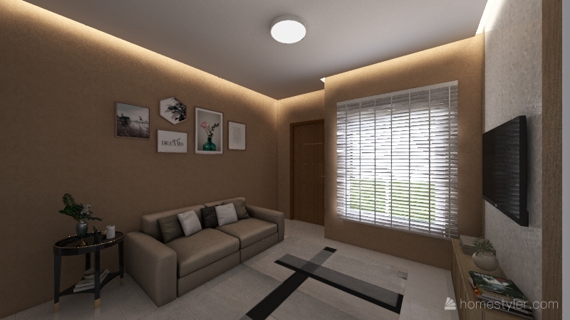 Living Room - Brazilian Grill 3d design renderings
