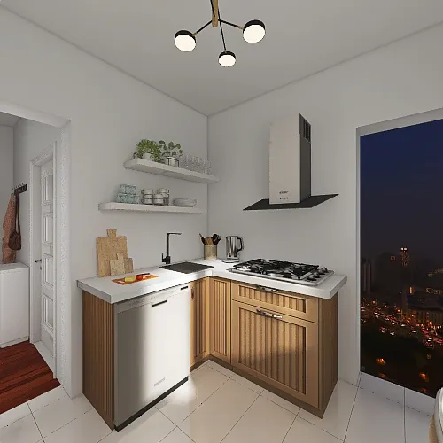 Copy of Kuchnia, korytarz, łazienka 3d design renderings