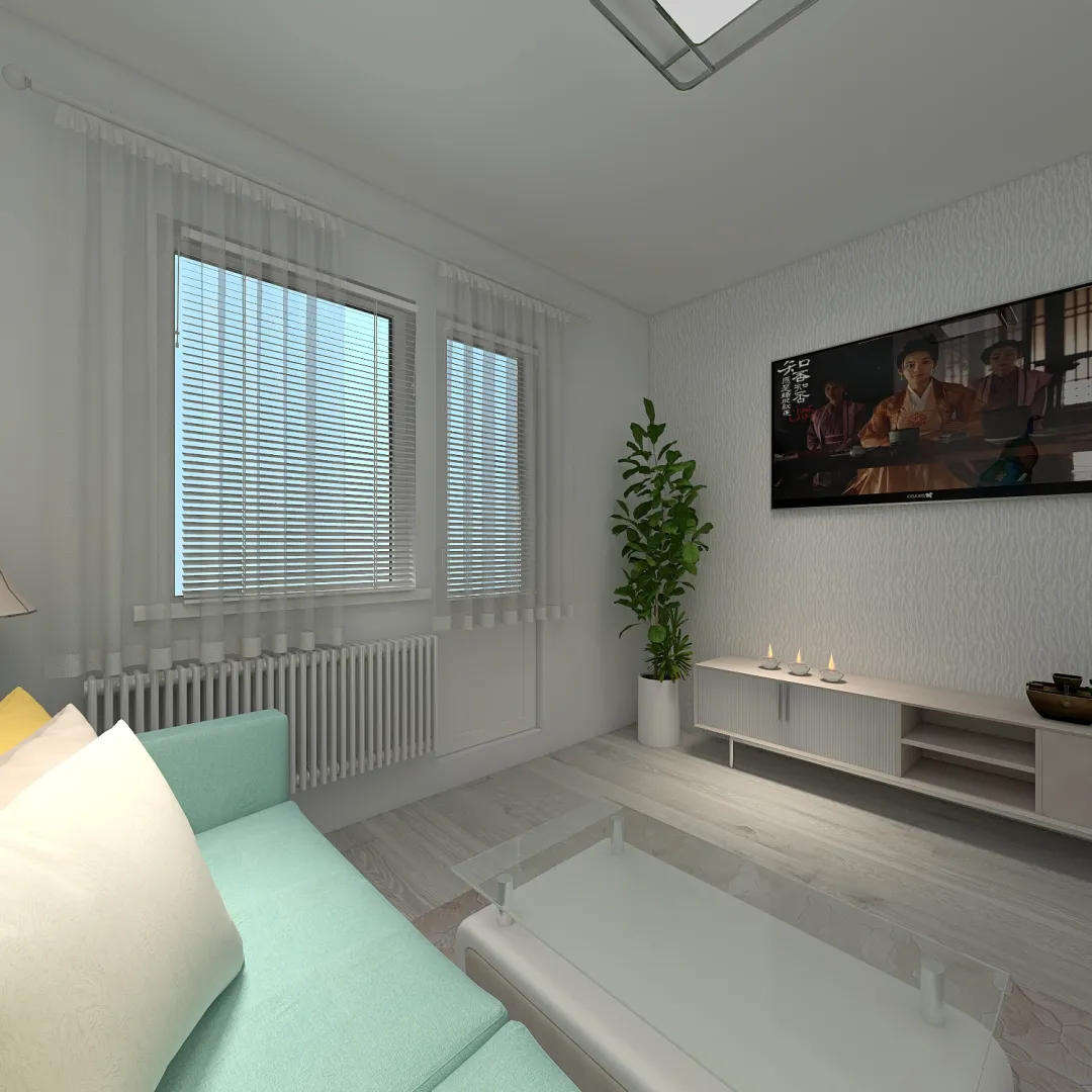 2-izb.byt Banská Bystrica 3d design renderings