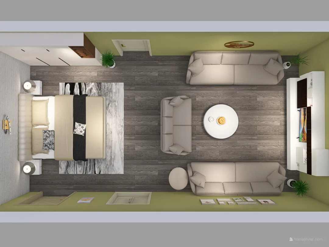 A2 bedroom 3d design renderings