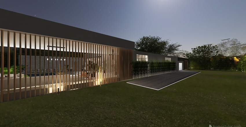Modern Biophilia White 3d design renderings