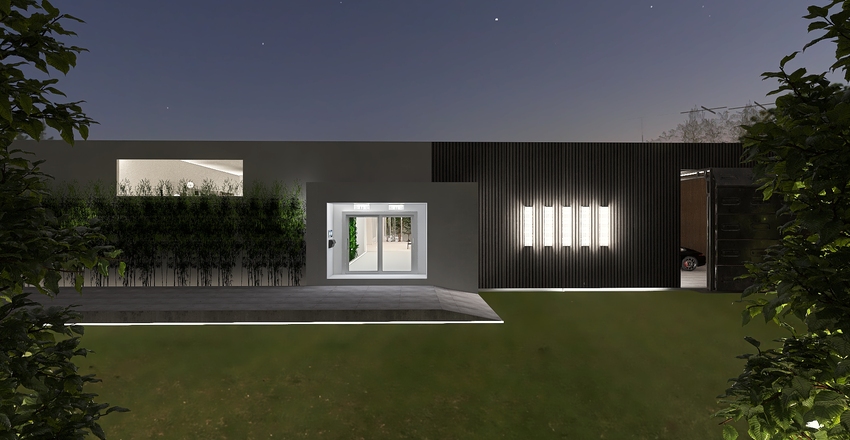 Modern Biophilia White 3d design renderings