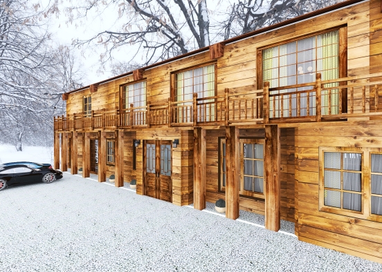 Chalet in the mountains Design Rendering