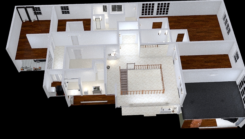 Modern Classic House 3d design picture 788.41