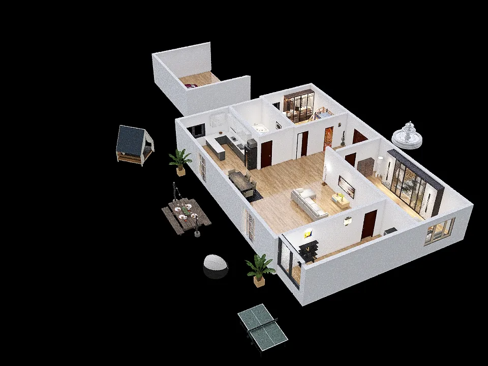 CASA HOUSE 3d design renderings