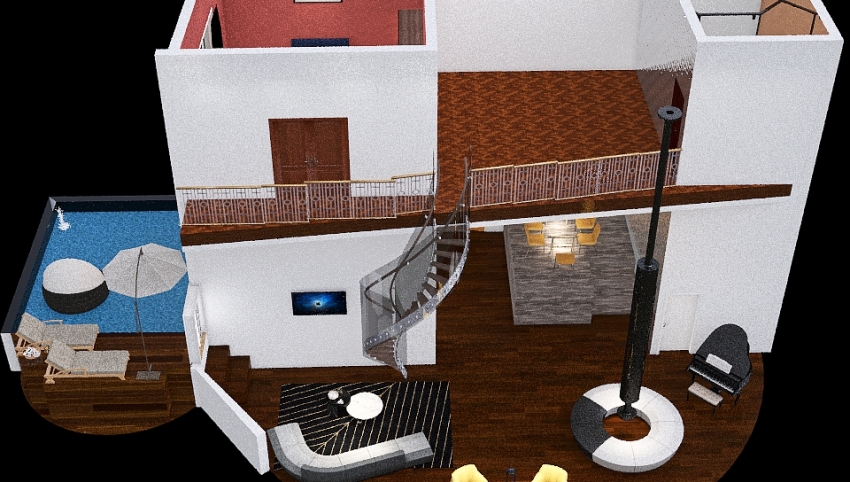 chic and small apartment 3d design picture 136.08
