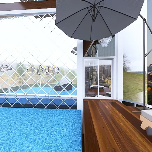 Balcony 3d design renderings