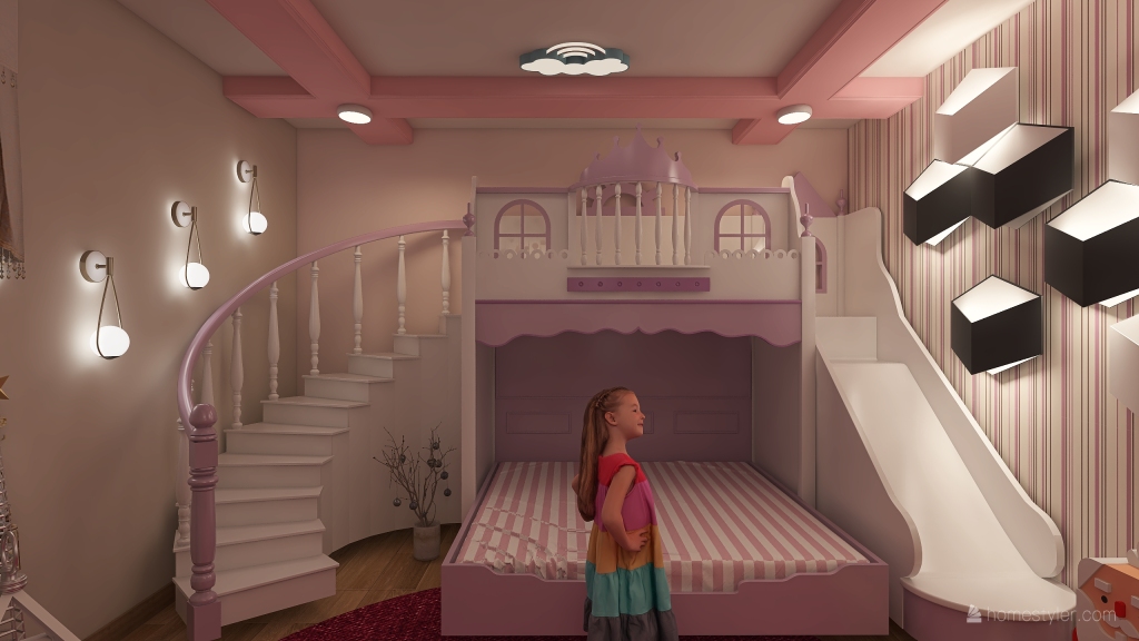 غرفة اطفال 3d design renderings