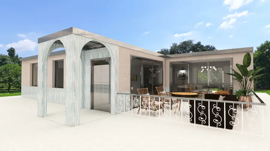 weekend house,Turkey,Bodrum. 3d design renderings
