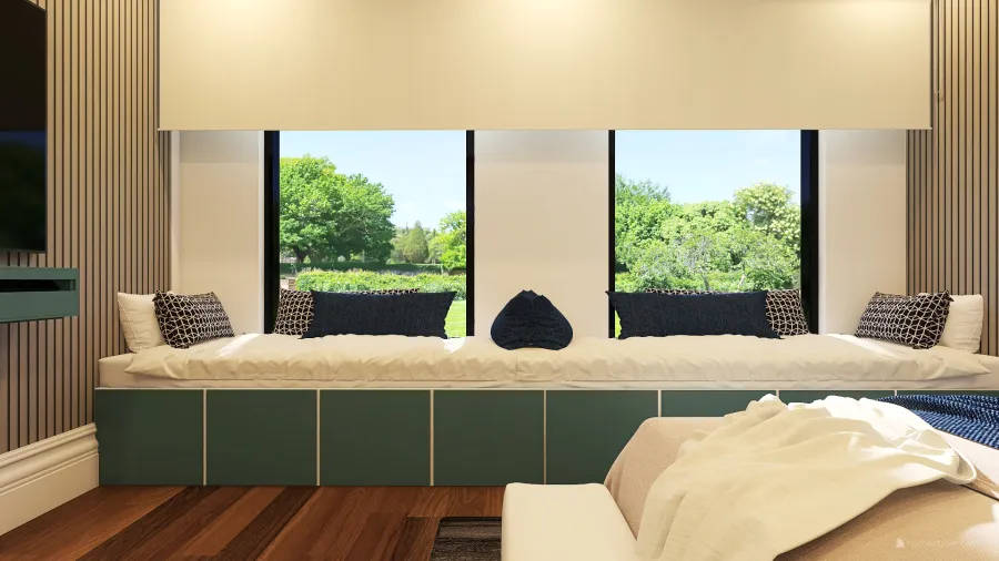 3rd Bedroom - teenager room 3d design renderings