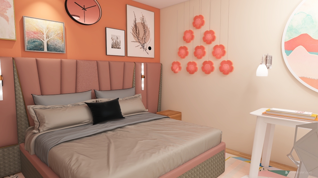 another bedroom 3d design renderings