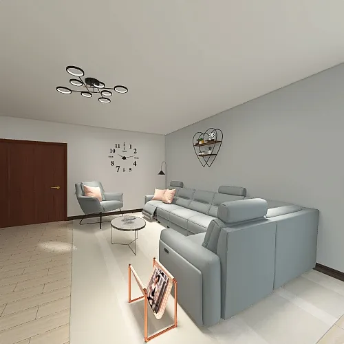 Sala   Cucina 3d design renderings