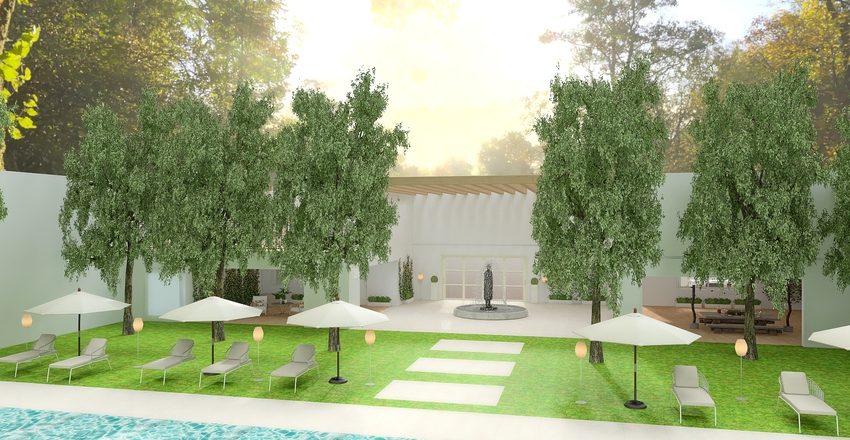 Air B&B Malinalco Interior Design Render