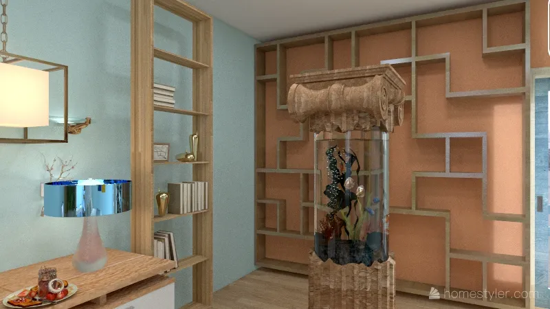 fish bedroom 3d design renderings