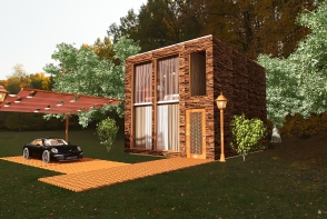 2 floor modern Cottage Design Rendering