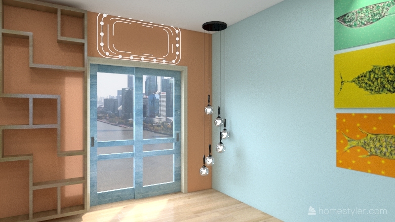 fish bedroom 3d design renderings
