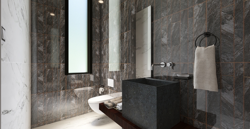 Modern sunny house A1 Interior Design Render