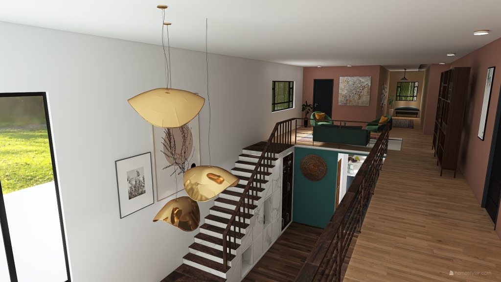 corredor y pasillo 3d design renderings