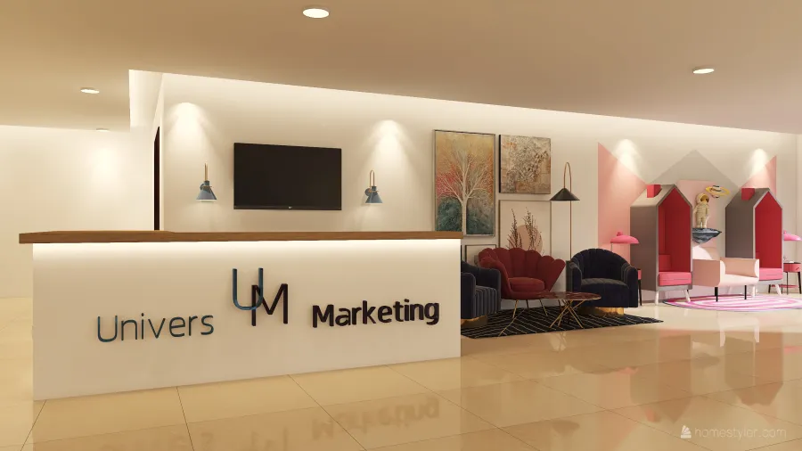 Univers Marketing Store 3d design renderings