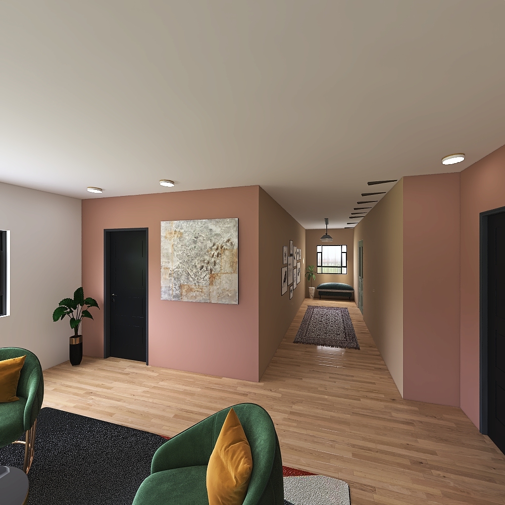corredor y pasillo 3d design renderings