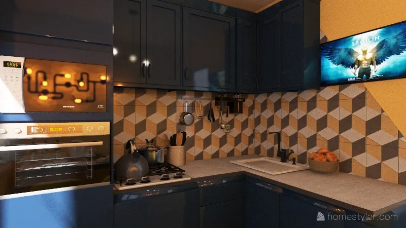 кухня Юля 3d design renderings
